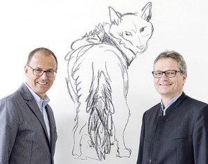 Joanneums-Direktor Wolfgang Muchitsch (links) mit dem Leiter des Jagdmuseums Karlheinz Wirnsberger.