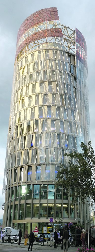 Der Science Tower in der Waager-Biro-Straße in Graz
